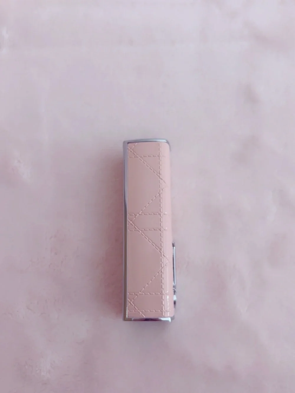 Dior Pink Addict Lipstick case pink cannage